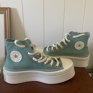 Converse Chuck Taylor All Star Modern Lift sneakers with crafted stitching